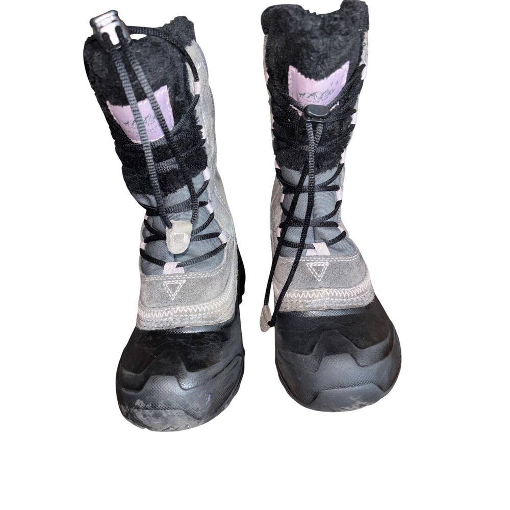 The North Face Alpine Fun Kids 1 Grey Black Lavender Snow Boots NF0A3FY1